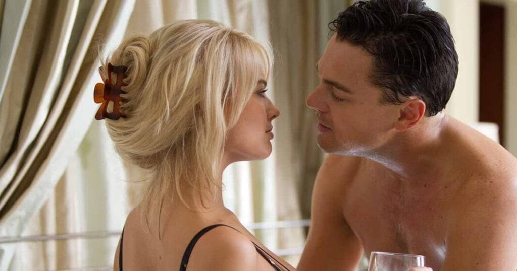 when margot robbie convinced leonardo dicaprio do the raunchy candle wax scene in wolf of wall street after calling out his commitment 1068x561 1