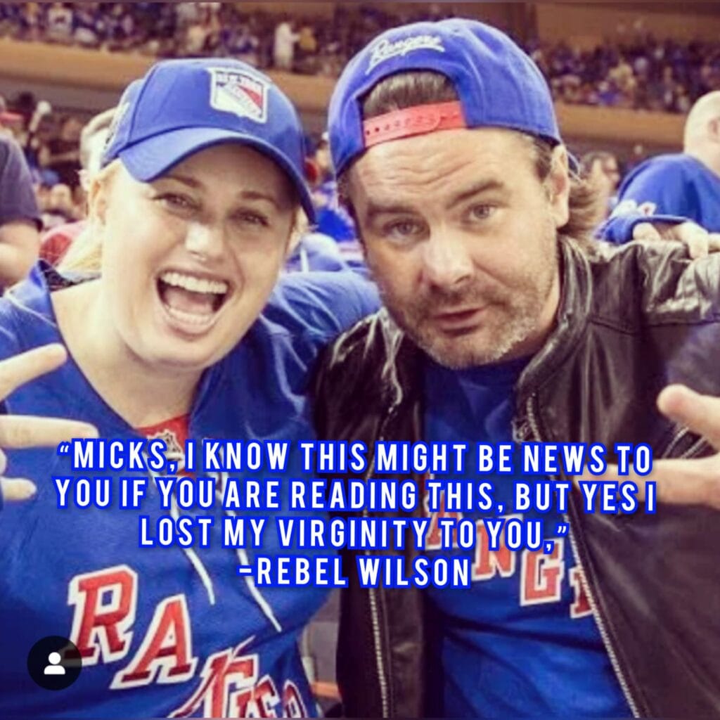 Rebel Wilson with Mickey Gooch Jr.