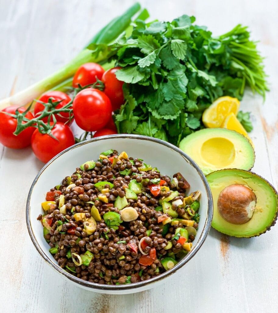 High Protein Lentils Salad