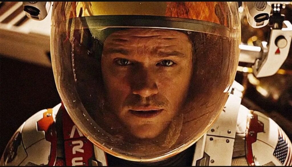 A still from The Martian