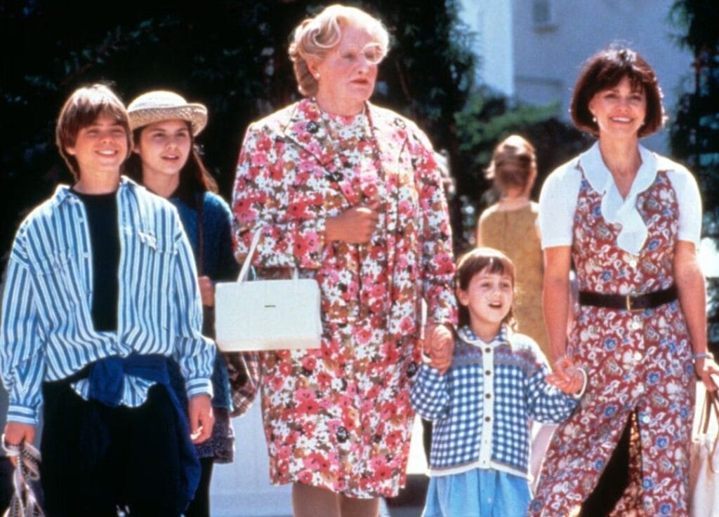 One scene from Mrs Doutfire