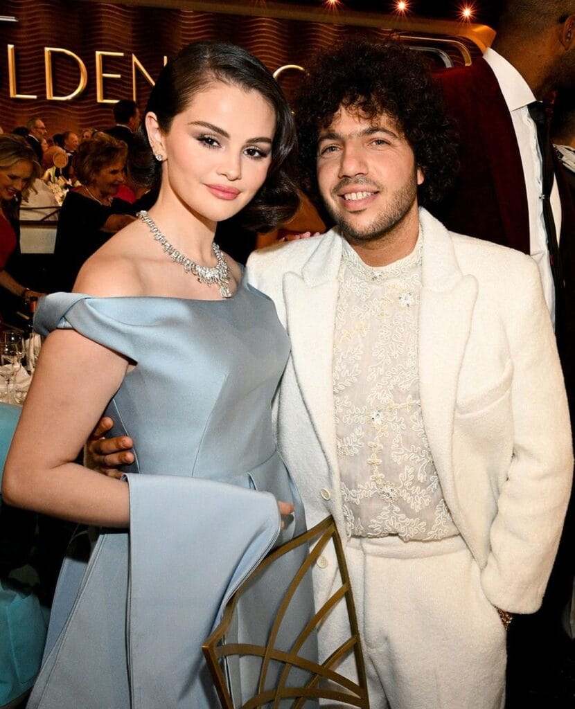 Selena Gomez and Benny Blanco at Golden Globes 2025