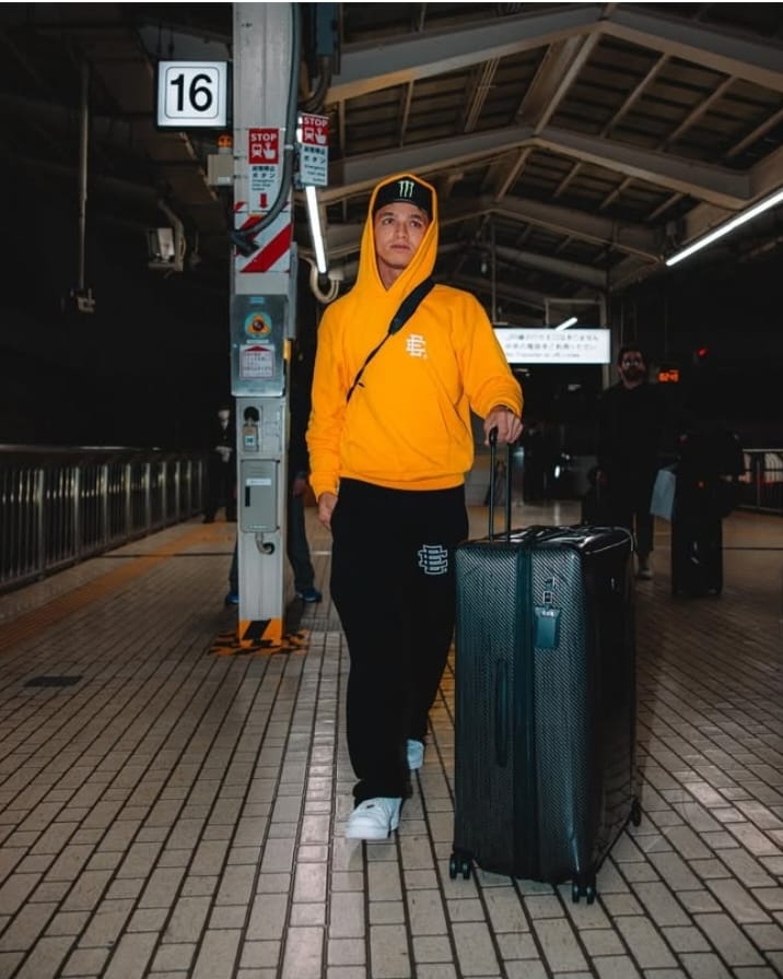 Lando Norris casual hoodie outfit paddock 2025