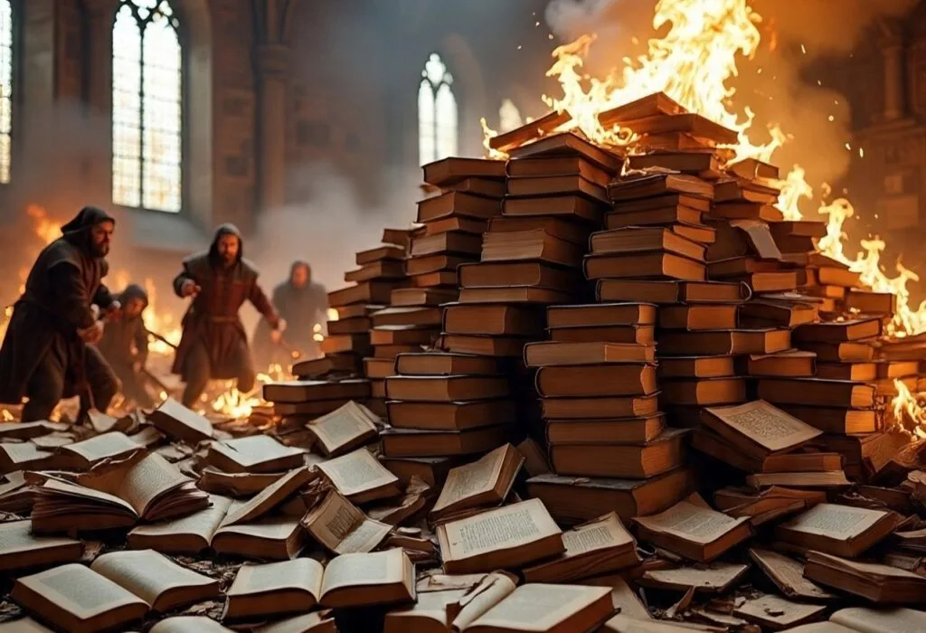 The Martyrdom of Millions of Books During the Crusades